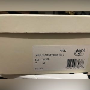 Used Coach Jainis Metallic Sandal pumps size 7
